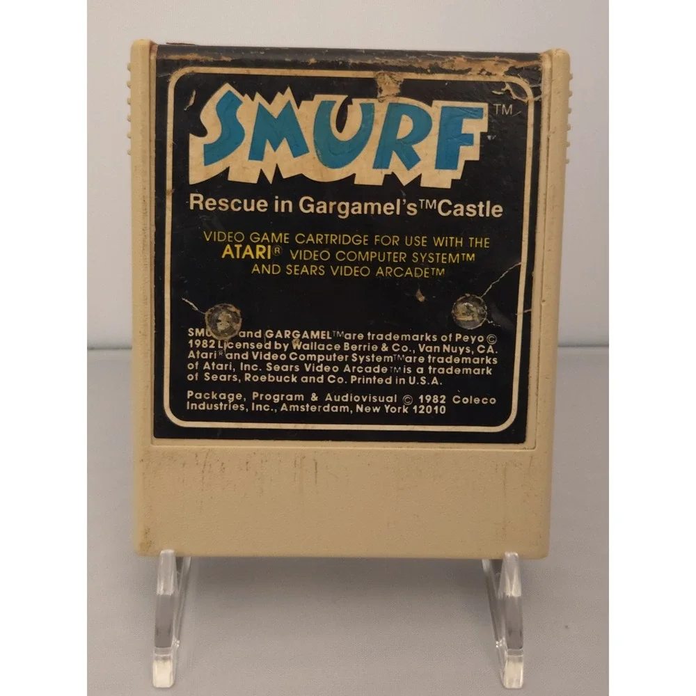 Smurf: Rescue in Gargamel's Castle - 1982‎ Atari 2600 - Cart Only Tested & Works